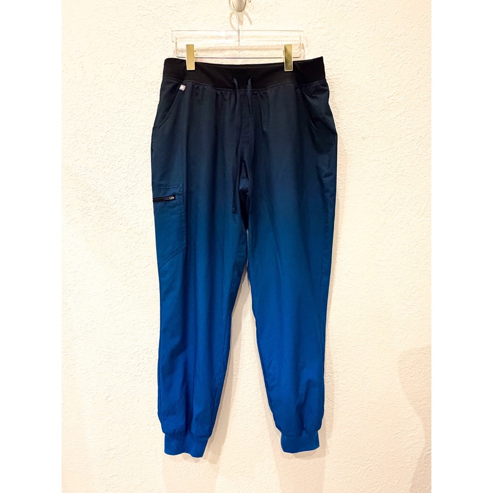 FIGS Zamora FREEx Lined Jogger Scrub Pants Navy Blue Women's Large Medical Wear